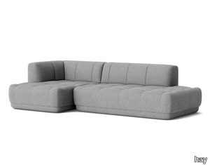 QUILTON CORNER COMBINATION 21 - Sectional corner fabric sofa _ Hay