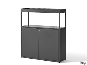 NEW ORDER COMB. 204 - Aluminium office storage unit with hinged doors _ Hay