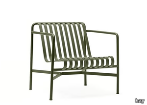 PALISSADE - Steel garden armchair with armrests _ Hay