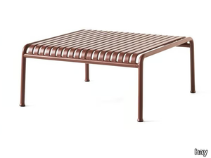 PALISSADE - Low square powder coated steel coffee table _ Hay