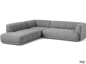 QUILTON CORNER COMBINATION 24 - Corner sectional fabric sofa _ Hay