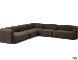 QUILTON CORNER COMBINATION 26 - Corner sectional fabric sofa _ Hay