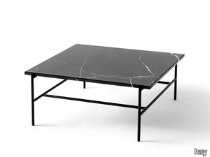 REBAR - Rectangular marble coffee table _ Hay