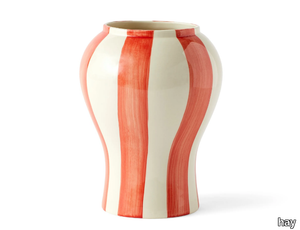 SOBREMESA RED - Porcelain stoneware vase _ Hay