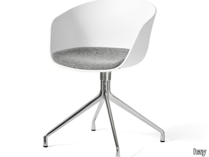 ABOUT A CHAIR AAC 20 - Swivel polypropylene chair with integrated cushion _ Hay