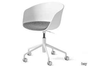 ABOUT A CHAIR AAC52 - Height-adjustable polypropylene chair with integrated cushion _ Hay