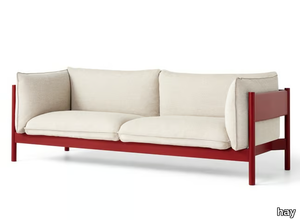 ARBOUR - WATER BASED LACQUER - 3 seater fabric sofa _ Hay