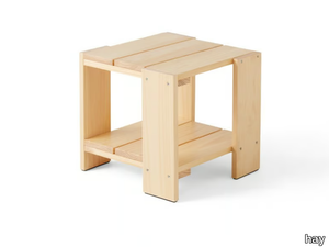 CRATE - Square pine garden side table _ Hay