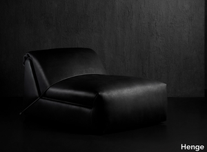 BOND - Upholstered leather armchair _ Henge