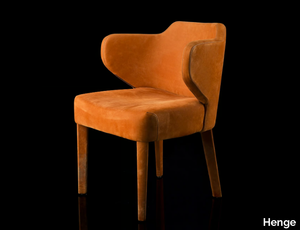 EX-TRA - Fabric chair with armrests _ Henge