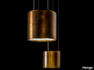 LIGHT RINGS HORIZONTAL XS - LED brass pendant lamp _ Henge