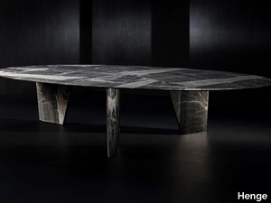 SYNAPSE - Oval marble table _ Henge