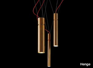 TUBULAR - LED brass pendant lamp _ Henge