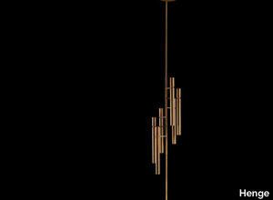 TUBULAR - LED brass pendant lamp _ Henge