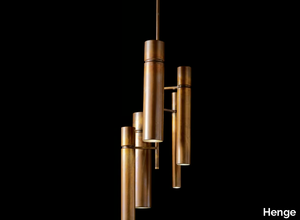 TUBULAR - LED brass pendant lamp _ Henge