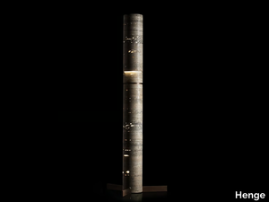 TEST-TWO - Rapolano travertine floor lamp with dimmer _ Henge