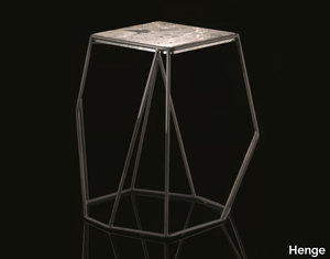 W - Square stone high side table _ Henge