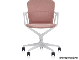 KEYN - Swivel office chair with castors with 5-Spoke base _ Herman Miller