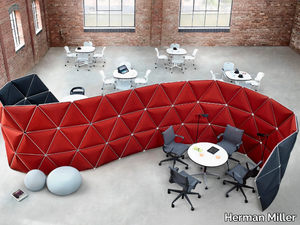 KIVO - Sound absorbing modular office screen _ Herman Miller