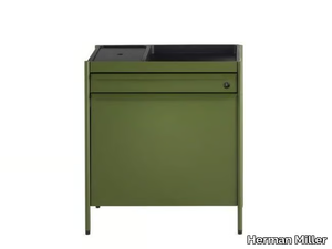 OE1 - Low steel office storage unit _ Herman Miller