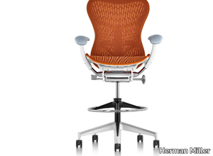 MIRRA 2 - Ergonomic swivel Butterfly fabric office stool _ Herman Miller