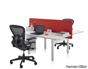 ATLAS OFFICE LANDSCAPE - Height-adjustable sectional office desk _ Herman Miller