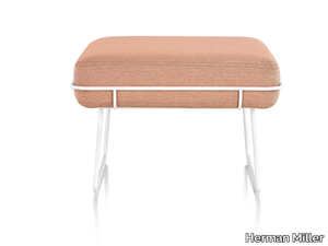 WIREFRAME - Upholstered fabric footstool _ Herman Miller