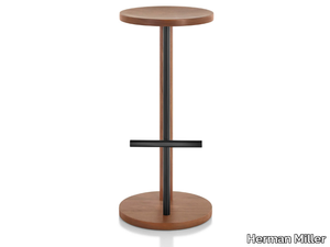 SPOT - High wooden stool with footrest _ Herman Miller