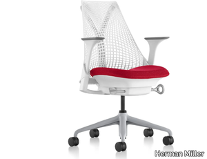 SAYL - Swivel office chair with armrests with 5-Spoke base _ Herman Miller