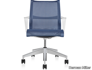 SETU - Ergonomic swivel fabric office chair with armrests _ Herman Miller