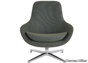 SAIBA - Fabric armchair with 4-spoke base high-back _ Herman Miller