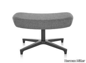 SAIBA - With 4-spoke base fabric footstool _ Herman Miller