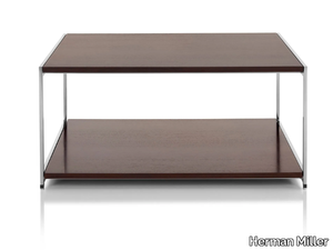 H FRAME - Square wooden coffee table _ Herman Miller