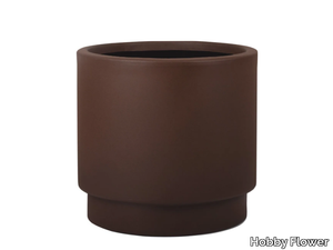 BASIC - Round polyethylene plant pot with automatic watering _ Hobby Flower