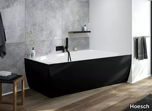 ISENSI BI-COLOUR - Asymmetric corner acrylic bathtub _ Hoesch