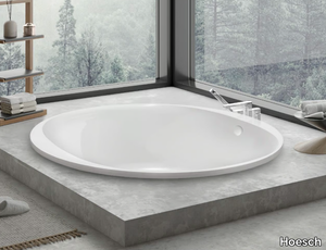 ISENSI - 2 seater built-in round acrylic bathtub _ Hoesch