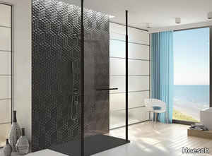 MUNA - Rectangular glass Walk in shower _ Hoesch