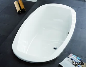 LARGO - Oval built-in acrylic bathtub _ Hoesch