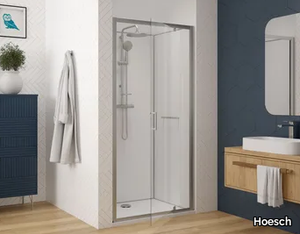 NUNITY - Niche glass shower cabin with tray _ Hoesch