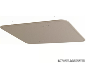 FOCUS - Recycled plastic acoustic ceiling clouds with Integrated Lighting _ IMPACT ACOUSTIC®