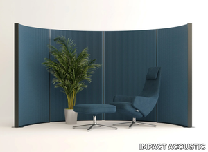 OMNIA - Sound absorbing freestanding recycled PET office screen _ IMPACT ACOUSTIC®