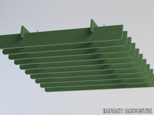 STRAIGHT - Recycled plastic acoustic baffles _ IMPACT ACOUSTIC®