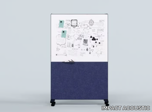 GRAFO - Recycled plastic office screen / office whiteboard _ IMPACT ACOUSTIC®