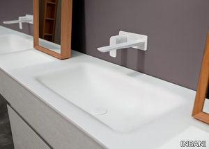 D2 - Corian® washbasin with integrated countertop _ INBANI