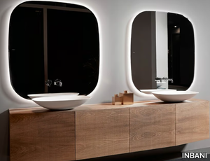 FORMA - Wall-mounted wooden vanity unit _ INBANI