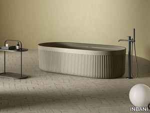 HERITAGE - Freestanding oval Solid Surface bathtub _ INBANI