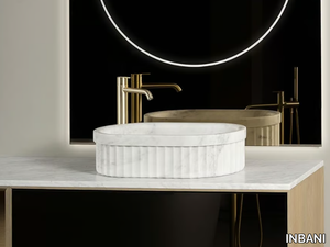 HERITAGE - Countertop Carrara marble washbasin _ INBANI