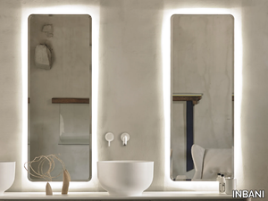 ORIGIN - Rectangular bathroom mirror with integrated lighting _ INBANI