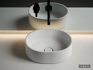 GIRO - Countertop round Solid Surface washbasin _ INBANI