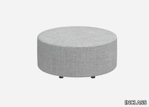 ENTROPY - Upholstered fabric pouf _ INCLASS